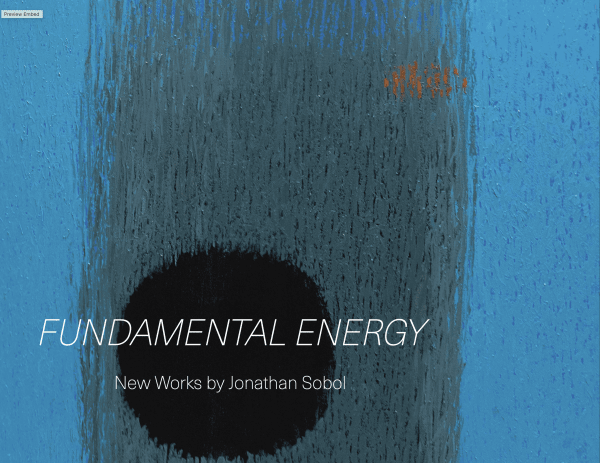 Fundamental Energy: New Works by Jonathan Sobol