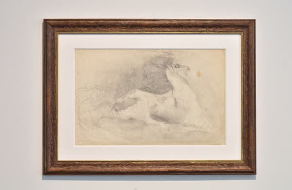 The Horse, original artwork on paper for sale by the Surrealist women artist Leonora Carrington, made in 1940