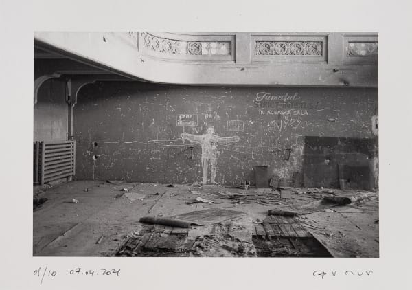 Teodor Graur Wall Painting in an Abandoned House 1984, 2021 Signed & dated Archival Print, Digigraphie™, UltraChrome Pigment, SIHL SATIN BARYTA 295 g Paper size: 29 x 21 cm. 11 3/8 x 8 1/4 in. Edition of 10 plus 1 artist's proof