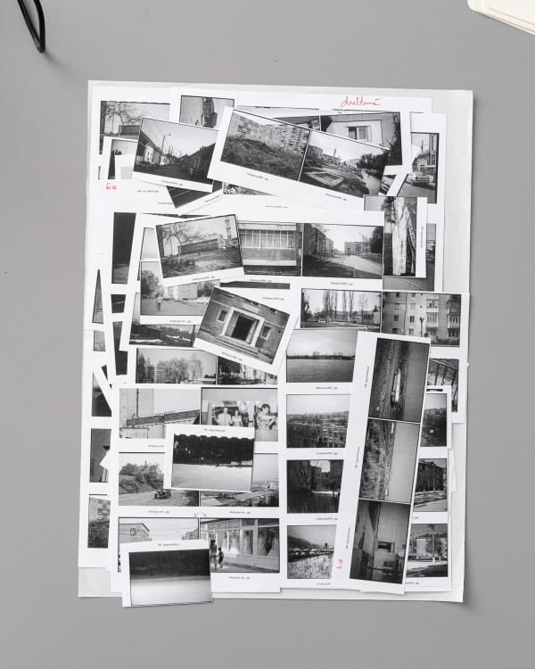 Nicu Ilfoveanu Contact Sheet and Cut Out, 2011 Xerox and holographic notes Variables