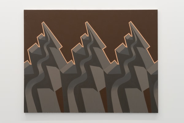 Gili Mocanu Layer of Horns, 2006 Acrylic on canvas 115x150 cm.