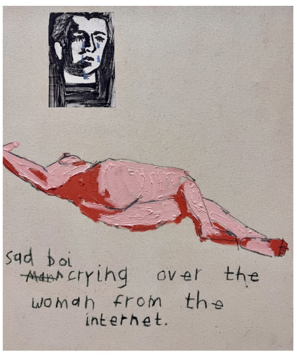 Abi Birkinshaw, Sad boi crying over the woman from the internet, 2025