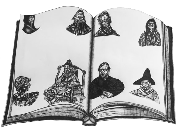 2 Koryo Saram Micron Pen On Paper 42 X 59 2019