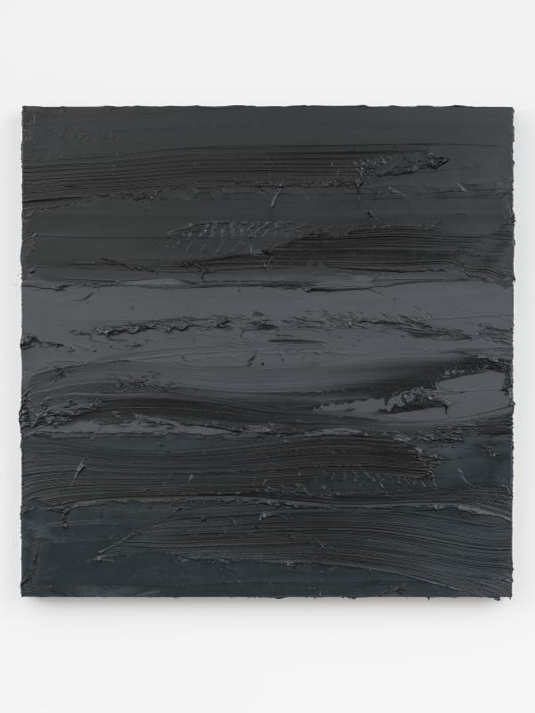 Untitled Lamp Black Graphite Grey Prussian Blue 2018 Oil On Aluminium 178X178X12Cm Jms18003 2 Dsc 71122