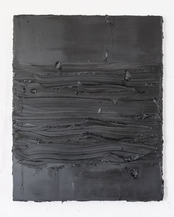 Untitled Cassel Earth Scheveningen Black 2017 Oil On Aluminium 178X147Cm Dsc 2948