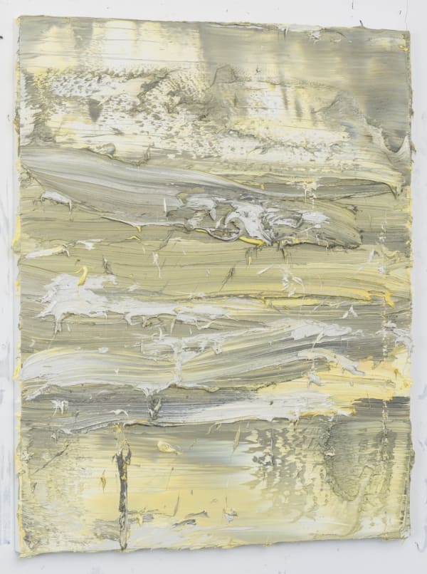 Untitled Permanent Yellow Titanium White French Grey 2017 Oil On Aluminium 176X144Cm Dsc 3092