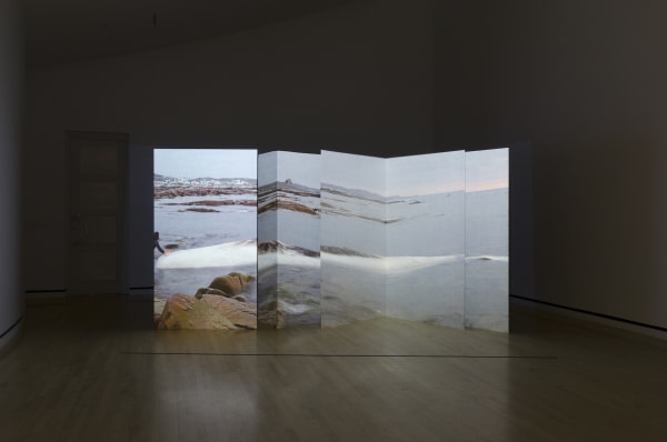 Installation view of Patty Chang's work, Courtesy of Telfair Museum, the artist and BANK