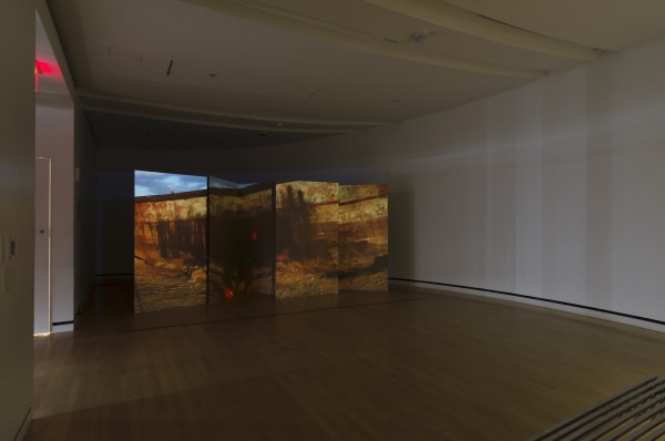 Installation view of Patty Chang's work, Courtesy of Telfair Museum, the artist and BANK