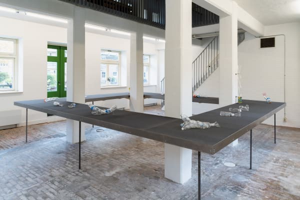 Installation view of Patty Chang Glass Urinary Devices at A Tale of A Tub. Photo Gunnar Meyer