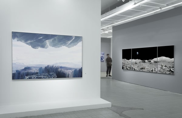 Michael Najjar, ‘OUTER SPACE’, 2019, exhibition view. Courtesy: the artist and BANK 迈克尔·耐贾尔2019年个展“外层空间”现场图，图片来源于艺术家及BANK