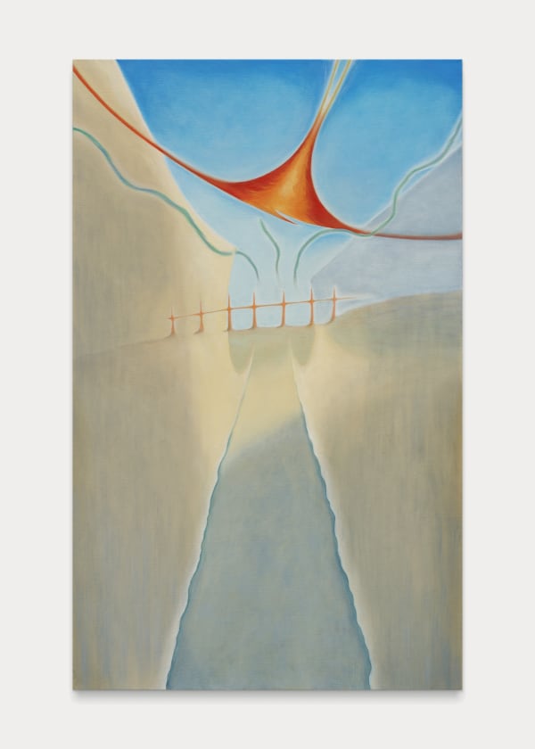 知凡 Zhifan 昌克罗 走道 Corridor end Chankillo 布上丙烯油画 Oil and acrylic on linen 105 x 65 cm 2024