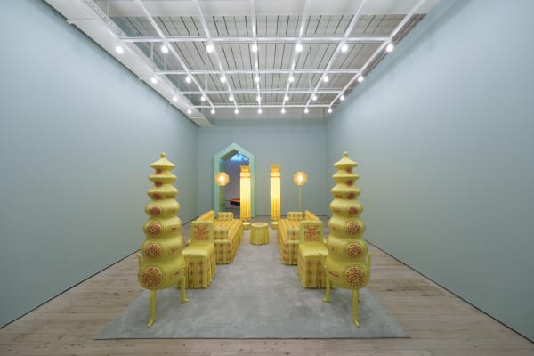 韩笃一，《心伺令》，2021-23。澳大利亚白兔美术馆展览现场。拍摄：David Roche，图片致谢白兔美术馆。 Duyi Han, Ordinance of the Subconscious Treatment (2021-23), Installation view at the White Rabbit Gallery, Australia. Photography by David Roche. Image courtesy of the White Rabbit Gallery.