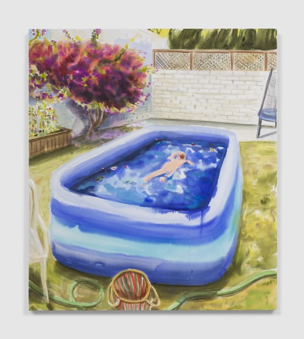 Michelle Blade, Between Freedom and Fear (Olive Swimming in Backyard)