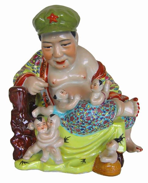 刘力国 LIU Liquo, 佛(戴軍帽和小孩)