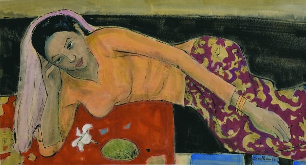 钟泗滨 Cheong Soo Pieng, 仕女图