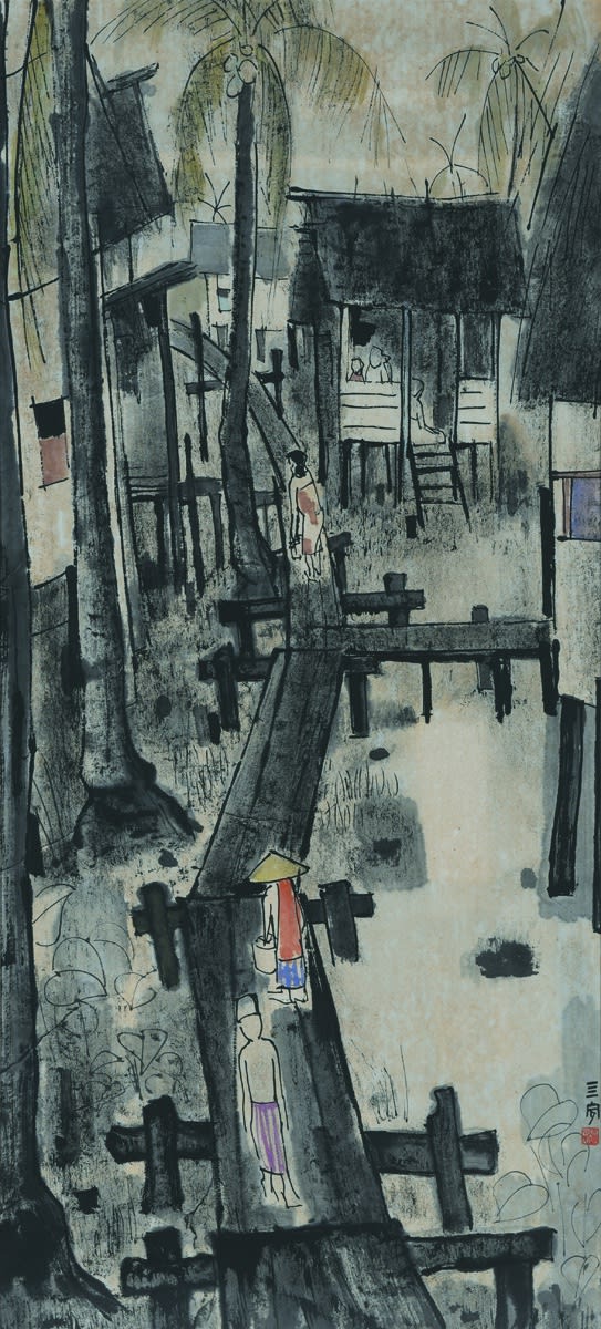 钟泗滨 Cheong Soo Pieng, 马来村庄