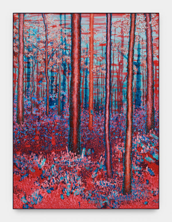 Untitled 2024 Oil and acrylic on canvas in wood frame 201x150cm