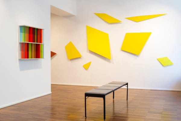 Bettina Bürkle, Yellow Fields, Ausstellungsansicht