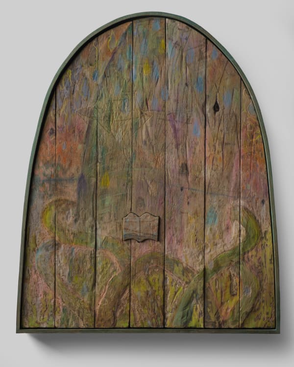 Vladimir Chernyshev The Rooted Rainbow 4 2024 Wood Watercolor Gouache Pastel Pencil 93 X 76 Cm