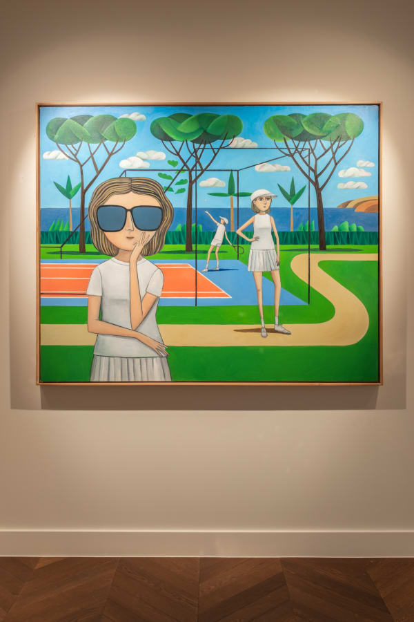 Piussi Giacomo, Girls Playing Tennis, 2025