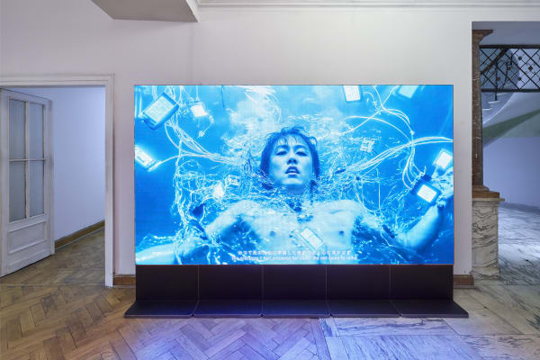 Lu Yang, DOKU the Creator, 2025. Installation View - NADA Villa Warsaw. Courtesy of Nguyen Wahed and the artist.