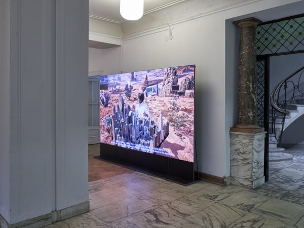 Lu Yang, DOKU the Creator, 2025. Installation View - NADA Villa Warsaw. Courtesy of Nguyen Wahed and the artist.