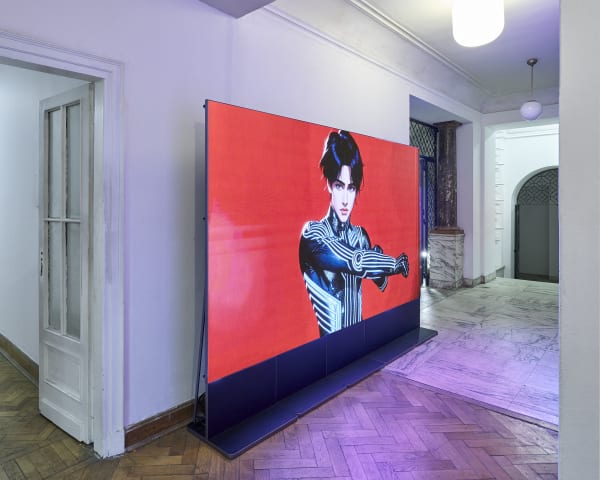 Lu Yang, DOKU the Creator, 2025. Installation View - NADA Villa Warsaw. Courtesy of Nguyen Wahed and the artist.