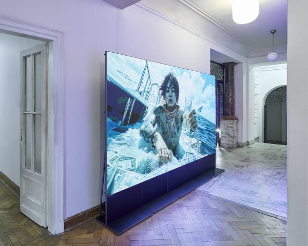 Lu Yang, DOKU the Creator, 2025. Installation View - NADA Villa Warsaw. Courtesy of Nguyen Wahed and the artist.