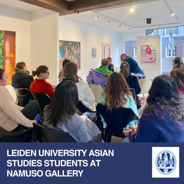 Leiden University Asian Art Studies students visited at Namuso Gallery