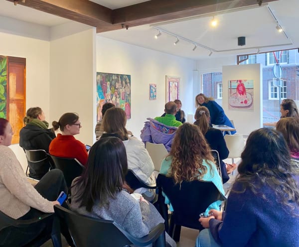 Leiden university Asian studies students visited at namuso gallery