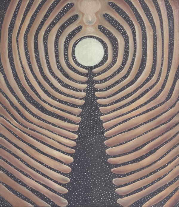 Yewon Cho, Breathe, 2024 Oil on linen, 53cm x 45.5 cm