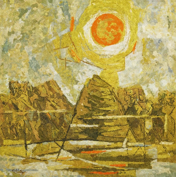 K.K. Hebbar, The Birth of the Moon, 2024