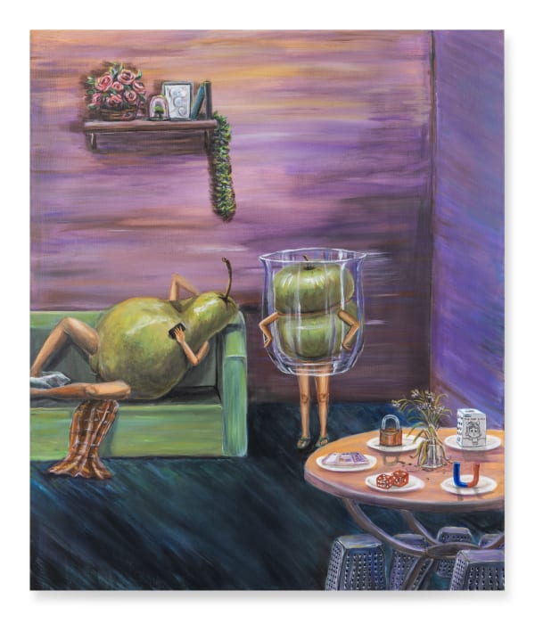 Ng Jie Xin Between Sweet and Sour, 2025 Acrylic on canvas 107 x 92 cm