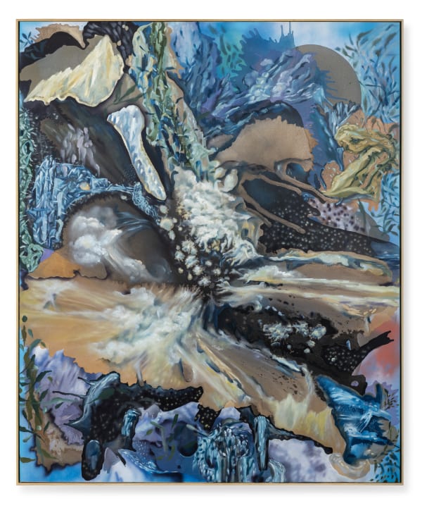 Faizal Yunus Light Over the Marsh, 2025 Oil, enamel, and automotive paint on canvas 186 x 156 cm