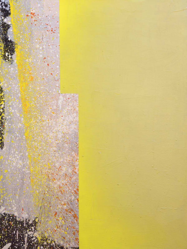 Wong Perng Fey Dialogue in Lemon Yellow, 2020 - 2024 Acrylic on linen 160 x 120 cm