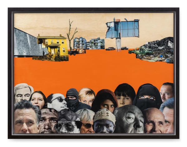 Zulkefli Jais Everything is a Part of the Game, 2025 Collage and acrylic on plywood 66 x 87 cm