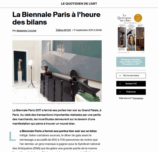 La Biennale Paris à l’heure des bilans