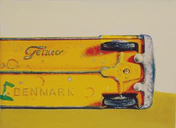 Jeremy Dickinson, 'Postbus no. 2', 2000, Oil and acrylic on canvas, 12,5 x 18 cm