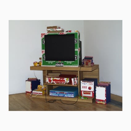 ESTER PARTEGÁS, 'All you can eat (Heineken TV)', 2002, Paper and fine cardboard,110 x 90 x 60 cm