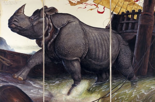 Walton Ford - The Loss of the Lisbon Rhinoceros, 2008