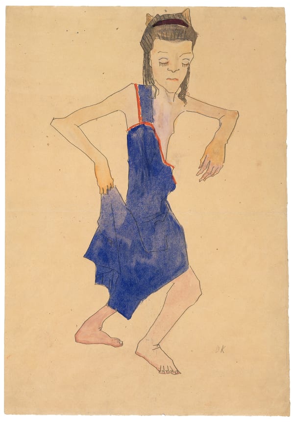 Dancing Young Girl in blue Dress