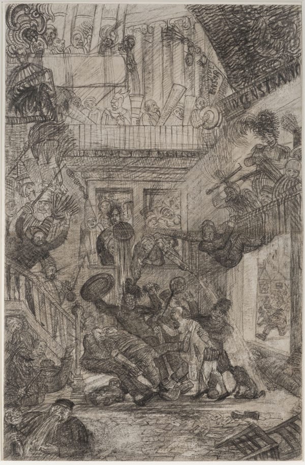 James Ensor - Le Combat des Pouilleux, 1887
