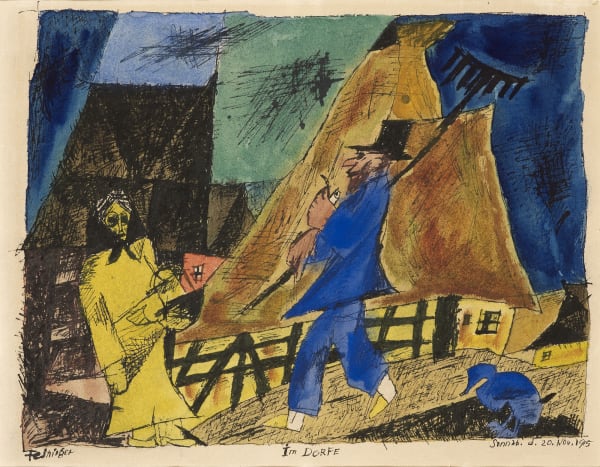 Lyonel Charles Feininger - In the Village, 1915