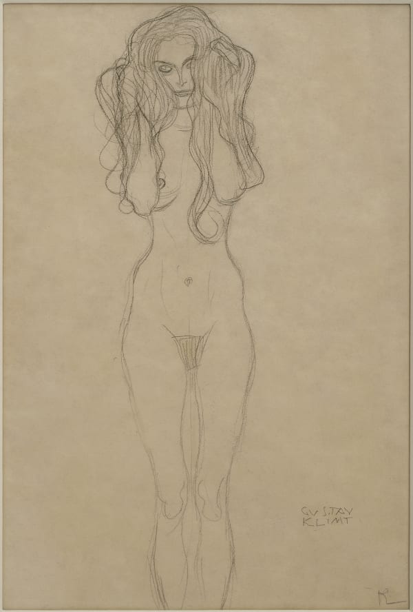 Standing Nude, facing front (Study for Beethoven Frieze)