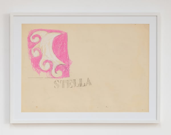 Jannis Kounellis Untitled, 1963 pastel and black pencil on paper 70 x 100 cm with frame 85,5 x 115,5 x 4,5 cm