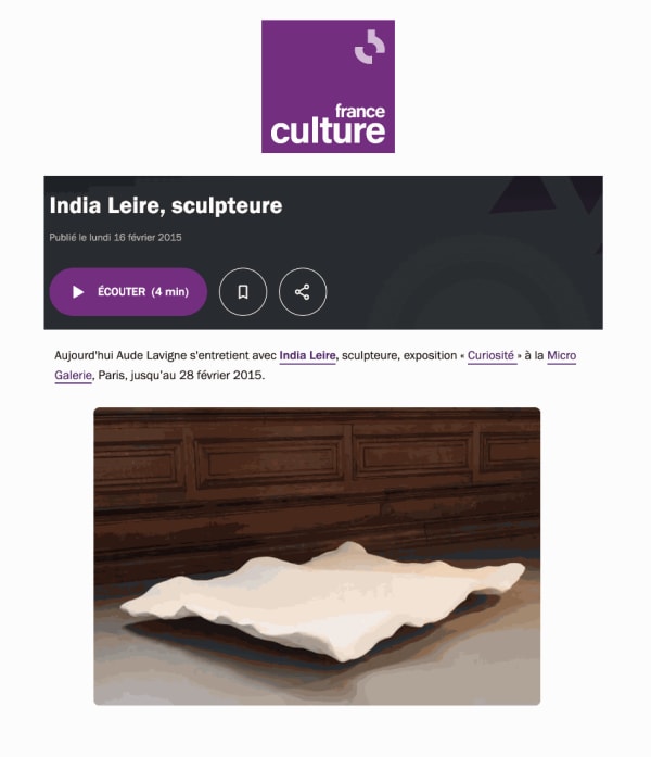 India Leire, sculpteure