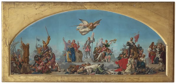 Henri LEHMANN (Kiel 1814 – 1882 Paris) Allegory of France under the Capetians, the Valois and the Bourbons Sold to a Private Collection