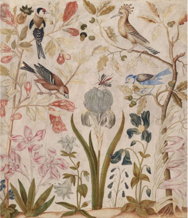 Enlumineur des Médicis vers 1580 , Branch of flowers and birds