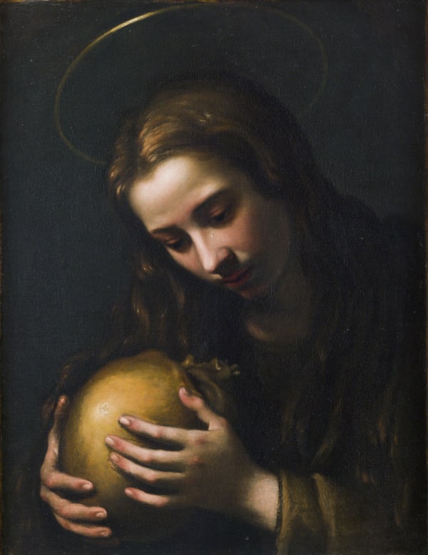 BERNARDINO MEI Penitent Magdalene with skeleton