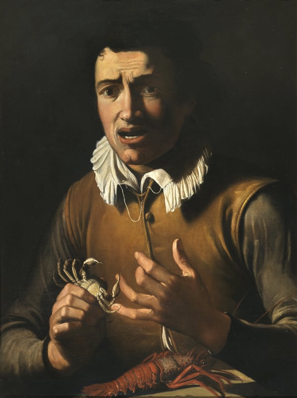 BARTOLOMEO CAVAROZZI Boy bitten by crab